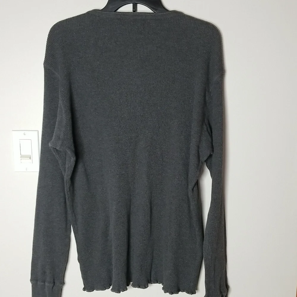 Polo Ralph Lauren Men’s Gray Long Sleeve Henley Shirt Sz XL